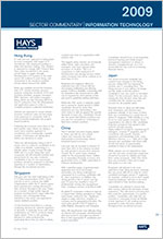 Hays - Hong Kong salary index 2009